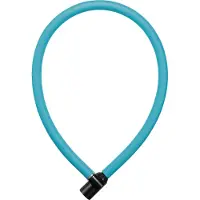Axa Resolute 6-60 Kabelslot – 60 cm – 6 mm – Automatische Kliksluiting – Lichtblauw – Voor Kinderfietsen