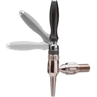 Ich-zapfe Biertap, Compensatorkraan - Nordic - van gesatineerd staal met compensatoras inox 5/8", 55 mm