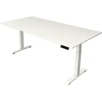 Kerkmann Move4 Elektrisch hoogteverstelbaar Zit-sta-bureau Wit T-voet 2000 (B) x 1.000 (D) x 1290 (H) mm Hout, Metaal