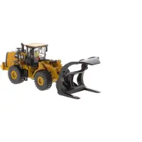 CAT 972M WL Wiellader met houtvork - 1:87 -