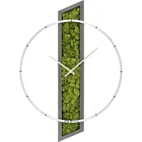 AMS W9605 wandklok met houten behuizing en mos