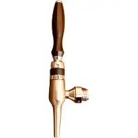 Ich-zapfe Biertap, Compensatorkraan - Nordic - van gesatineerd staal zonder compensatoras 5/8" + sterk mondstuk, 35 mm