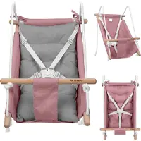 Tulano Hop 40 Babywipper - Babyschommel & Wieg - Roze/Grijs