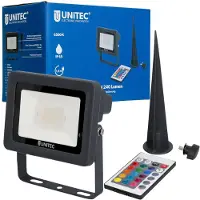 Unitec LED buitenlamp kleurrijk tuinlamp spot grondspies outdoor IP65 afstandsbediening