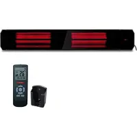 Quality Heating Infrarood terrasverwarmer Calore black heater instelbaar met 3200Watt