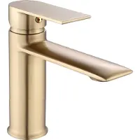 REA Wastafelkraan Veneta Brush Gold Low