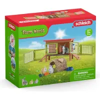 Schleich FARM WORLD Speelfigurenset - Konijnenhok - Kinderspeelgoed voor Jongens en Meisjes - 3 tot 8 jaar - 42420