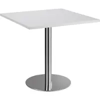 Hjh OFFICE PRO BISTRO F88Q C - Systeem conferentietafel Grijs 80 x 80 Chroom