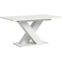 Ebuy24 Uitschuifbare Eettafel Motion Emob - Spaanplaat - 150-190x76x90 Cm - Wit