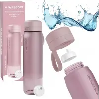 Wessper BPA-vrije drinkfles 1L met actieve koolfilter – duurzame waterfles voor sport, school & fitness – Roze