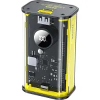 WEKOME WP-345, 10000 mAh, lithium-polymeer (LiPo), draadloos opladen, geel