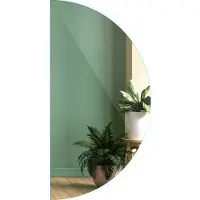 Tulup LED Spiegel - Halfronde Spiegel - 45 cm x 90 cm - Spiegel LED Halfrond - Spiegel LED Voor de Woonkamer - Koel Wit 6500K - Spiegel LED Halve Cirkel - Scandinavische Wandspiegel