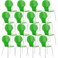 CLP Diego Set van 16 stapelstoelen groen