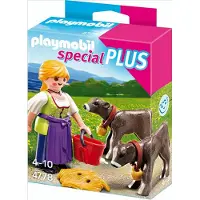 Playmobil Boerin met kalfjes / Eleveuse avec veaux