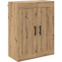vidaXL Hoge kast, 2 stuks, ambachtelijke eikenhoutlook, 69,5 x 34 x 180 cm