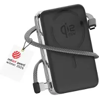 MMOBIEL Magnetische Powerbank Qi2.2 25W Gecertificeerd - Qi2.2 25W Draadloze Powerbank met Ingebouwde USB-C Kabel 35W voor MagSafe - 10000 mAh - Snellader voor Smartphones - Van WanderS - Zwart