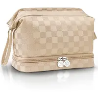 Sc Travel Essentials - Toilettas en Make-up Organizer - Waterdicht en Compact - Geschikt voor Reis en Dagelijks Gebruik - Unisex - Goud