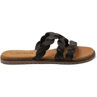 Lazamani Slippers Dames Zwart Leer Maat 37