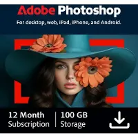 Adobe Photoshop - 12 maanden/1 apparaat - Meertalig - PC/Mac Download