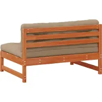 vidaXL Tuinstoel Midden Massief grenenhout Waskleur Bruin