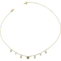 GUESS halsketting Jaipur Splendor 16-18" Crystals & 4G Necklace Yellow Gold goudkleurig