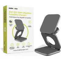 Mobile Origin MO-USF-PW36-GRY, Interieur, USB, Draadloos opladen, Grijs