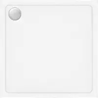 REA - Savoy - Douchebak - Wit 80X80 Geborsteld goud afdekking - 80X80X6Cm