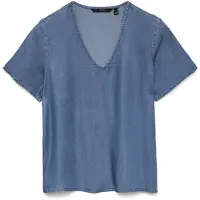 Vero Moda - VMBREE SS V-NECK TENCEL TOP - Dames - Blouses
