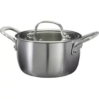 Cookinglife Kookpan Signature Steel - RVS - ø 16 cm / 1.2 Liter - geschikt voor alle warmtebronnen