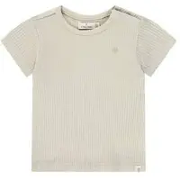 A Tiny Story T-shirt rib gebreid beige Jongens Katoen Ronde hals Effen - maat 74