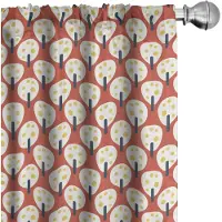 Abakuhaus Gordijnen – Abstrakt – 2x75x175 cm – Microfaser – Zalm Champagne
