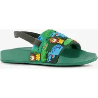 Scapino Groene jongens badslippers met jungle dieren maat 24