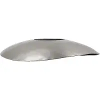 House Doctor Hatt lampenkap 13x14 cm Geborsteld zilver, 13x14x3 cm