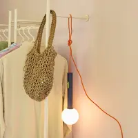 Hubsch Wandlampe , Talk, dimbare, Blauw, Metaal, Modern