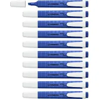 Stabilo swing cool - Markeerstift - NatureCOLORS Wildflower - Ultramarijn Blauw - Doos 10 Stuks