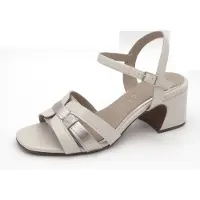 Marco Tozzi Dames Sandalette - 28337-402 Lichtbeige/Combi - Maat 41