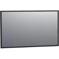 Brauer Onyx Spiegel - 120 cm - Rechthoekig - Zwart Geborsteld Frame