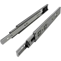 Sotech 4 paar Volledig uittrekbare ladegeleiders KV2-35-H45-L550-SE met zelfsluitende inrichting Lengte 550 mm Hoogte 45 mm Belastbaar tot 35 kg van de Specialist voor ladegeleiders