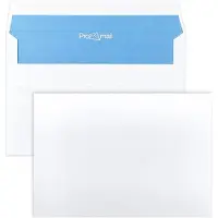 Netuno Akte enveloppen A6 - zonder venster - C6 - 114 x 162 mm - 100 stuks - zelfklevende sluiting - 80 gram - Bruin -