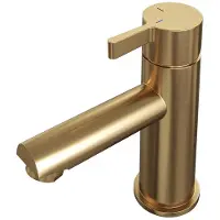 Brauer Gold Edition Lage Opbouw Wastafelmengkraan Model E Goud Geborsteld PVD