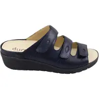 Durea 7369 wijdte G Slippers | Maat 8 Dames Blauw