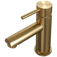 Brauer Gold Edition Lage Opbouw Wastafelmengkraan Model A Goud Geborsteld PVD