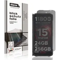 Dipos – Matte Privacy Screenprotector geschikt voor DOOGEE Blade 20 Pro | Anti-Spy Beschermfolie