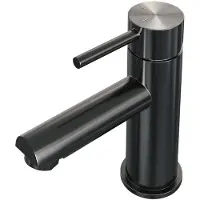 Brauer Gunmetal Edition Lage Opbouw Wastafelmengkraan Model A Gunmetal Geborsteld PVD