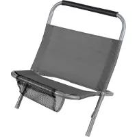 Sunnydays “LE DELANO” Rugsteun voor op het strand Antraciet 48×40×H60 cm