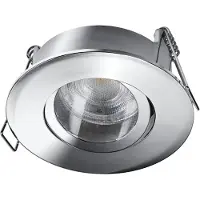 Osram Spot Set LED inbouwspot IP65 Press 840 Chroom, 4,5W 4000K neutraal wit, aluminium, vochtige ruimte, set van 3