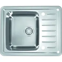 ALVEUS CZ Galeo - Spoelbak, 62x50 cm, met afvoerbediening, rvs 1128552
