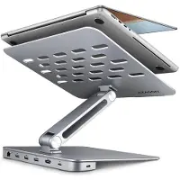 Axagon HMC-STND stand for 10 -16 laptops & USB 5Gbps hub, 3x USB-A, HDMI 4K/60Hz, RJ-45