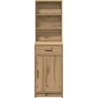 vidaXL Highboard Artisan Eiken 41 x 40 x 135 cm Bewerkt hout