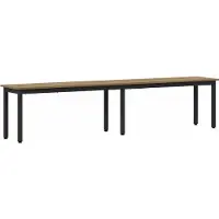 vidaXL Bank Ambachtelijk Eiken 200 x 35 x 45 cm Bewerkt hout
